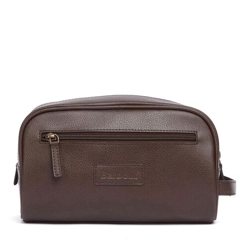 Barbour Leather Washbag